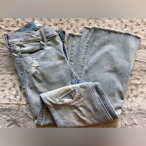 Abercrombie Kids Light Blue High-Rise Flare